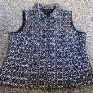 NWOT Reversible zip up vest from Christopher & Banks